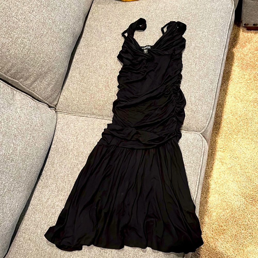 Bebe strappy black cocktail or party dress
